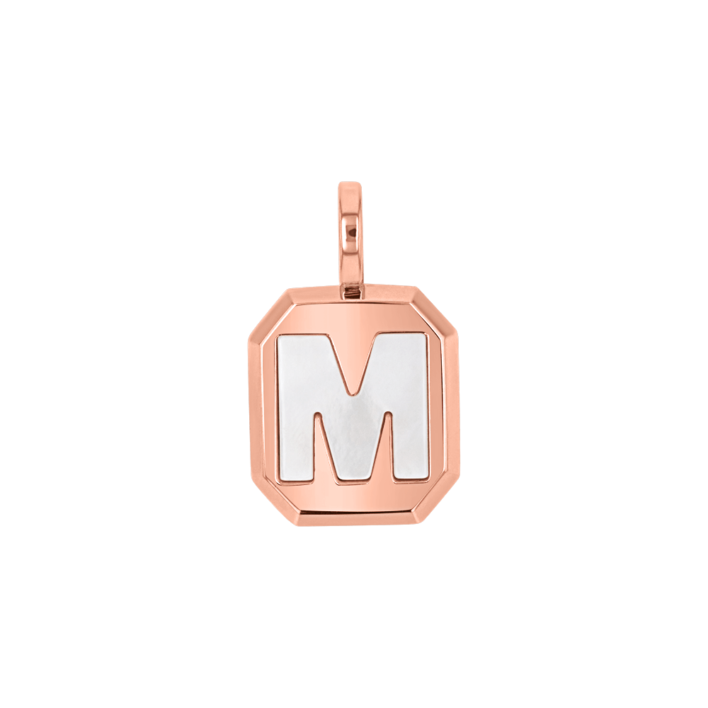 Mother of Pearl Initial Charm B1162