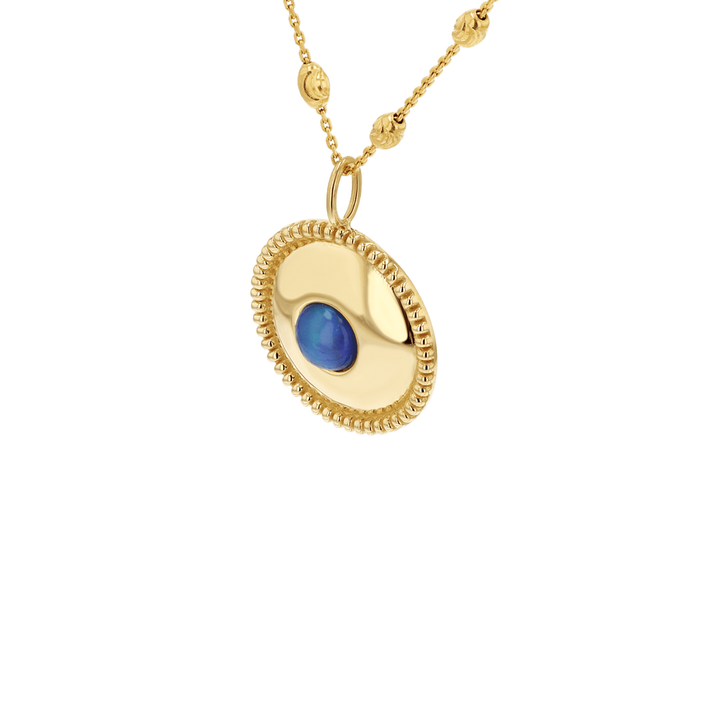 Beaded Opal Medallion Charm V727477