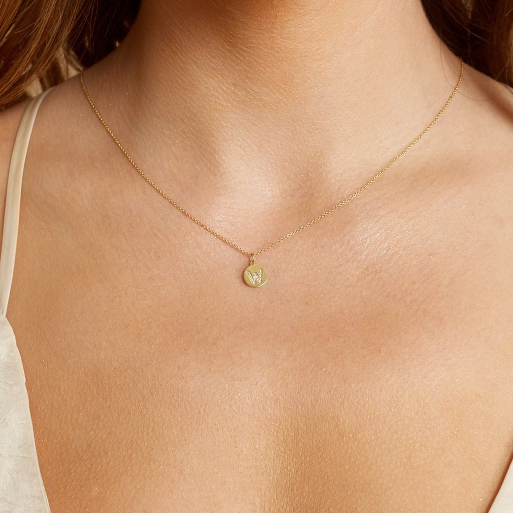 Diamond Initial Coin Charm M20886