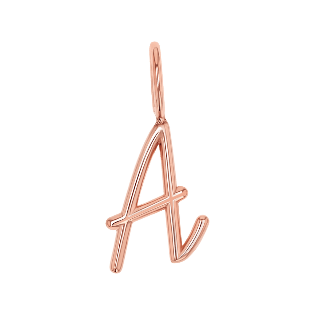 Script Letter Charm U808