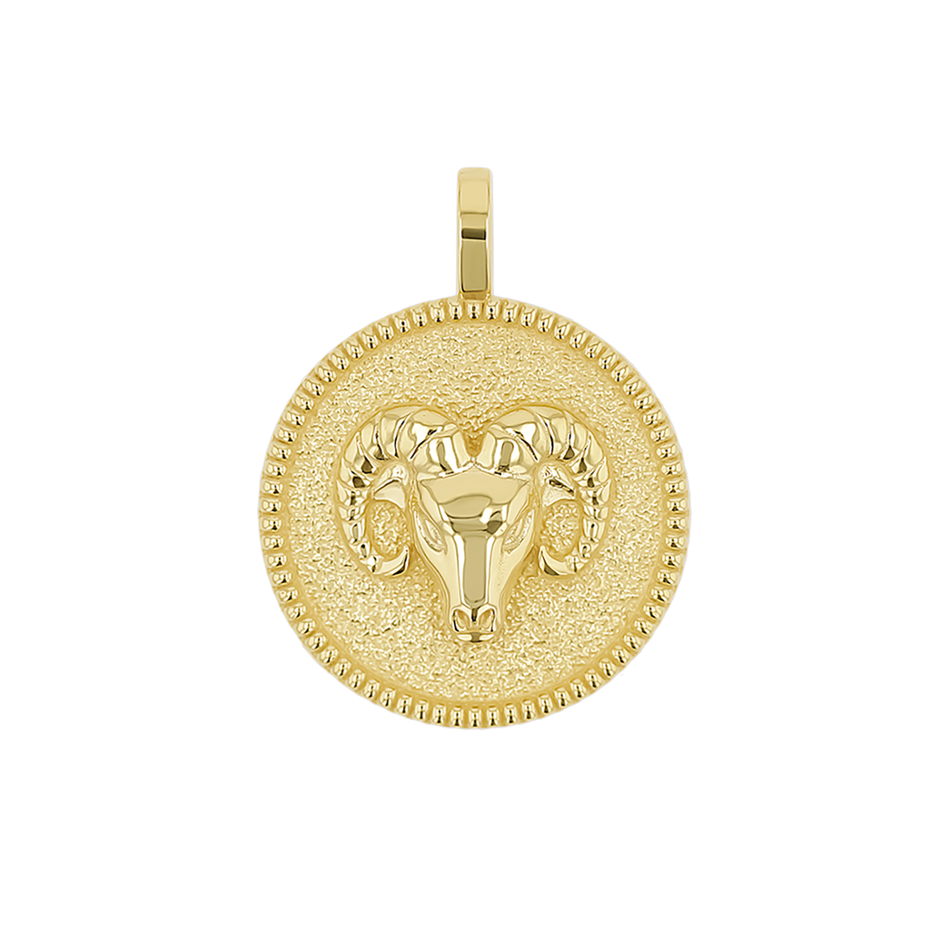 Zodiac Coin Medallion Charm B174029