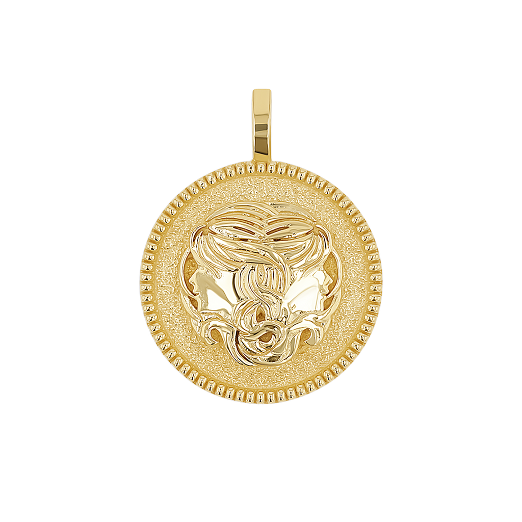 Zodiac Coin Medallion Charm B174029