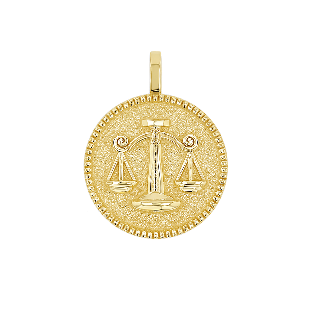 Zodiac Coin Medallion Charm B174029