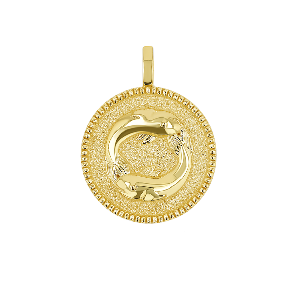Zodiac Coin Medallion Charm B174029