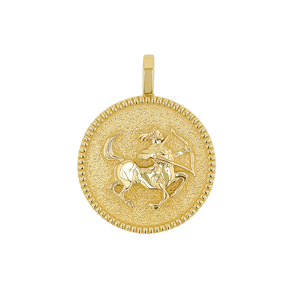 Zodiac Coin Medallion Charm B174029