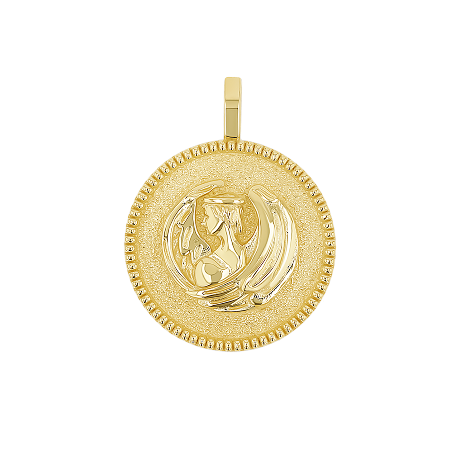 Zodiac Coin Medallion Charm B174029