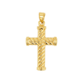 Cable Twist Cross Charm J7138