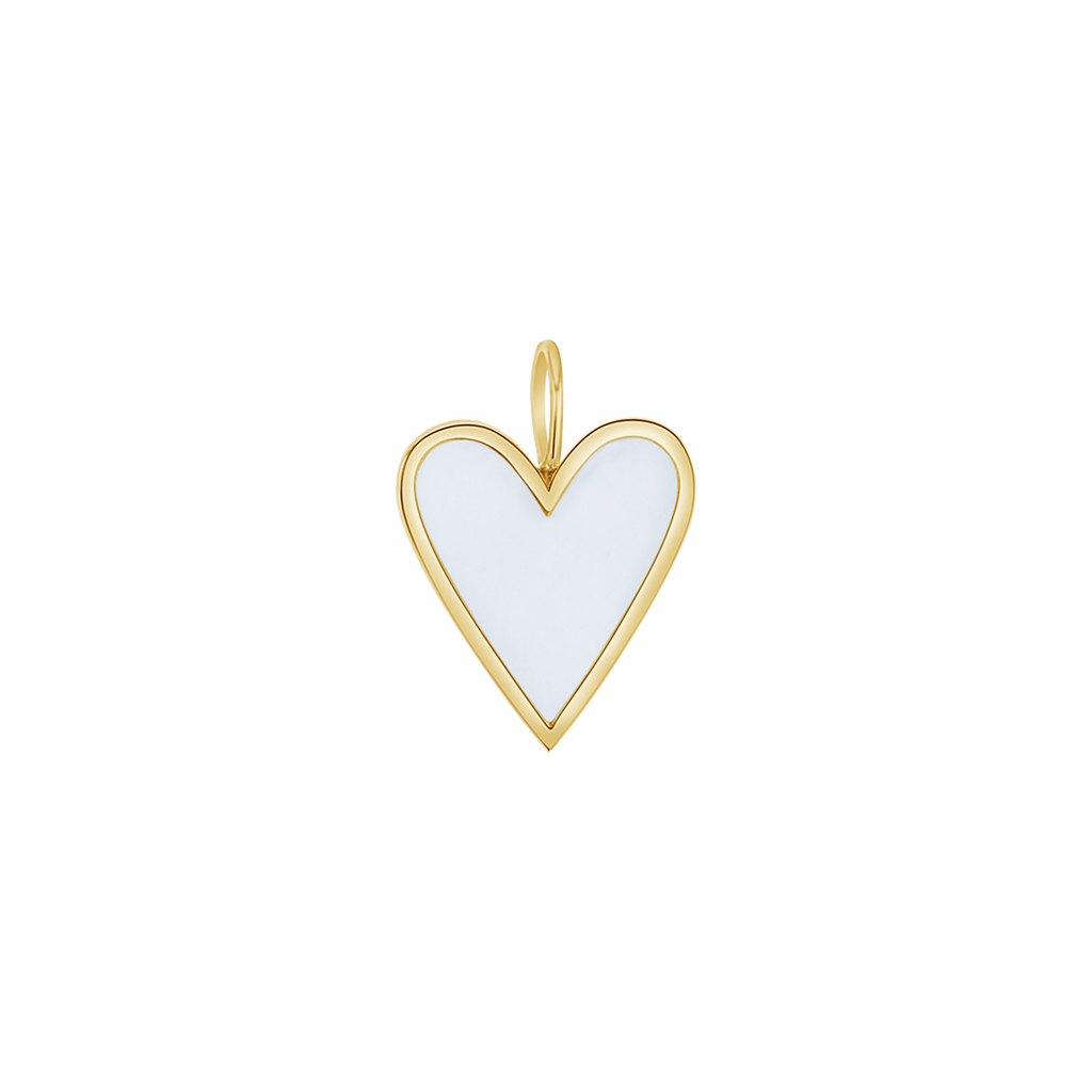 Enamel Heart Charm J6202