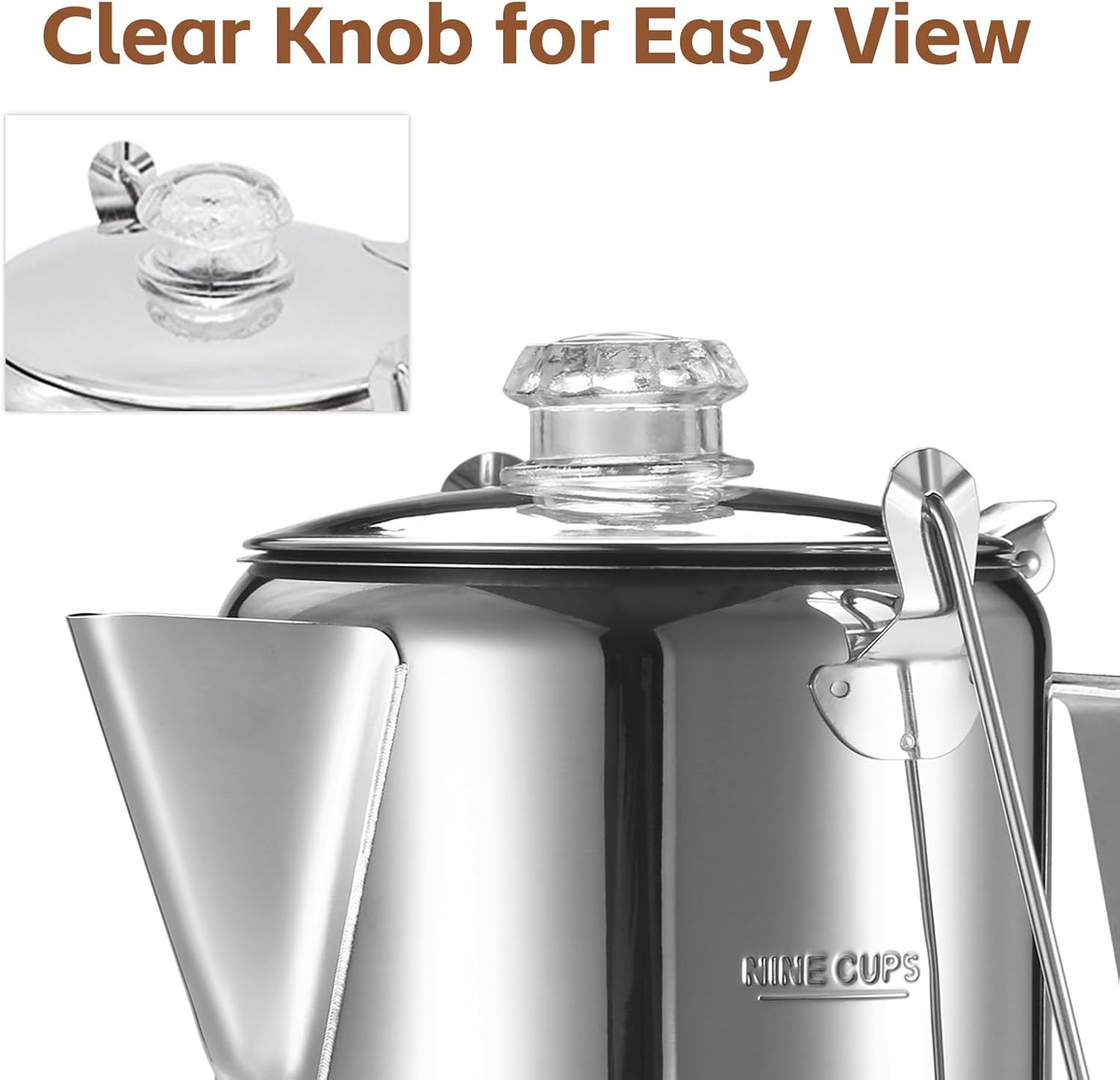 1.2L Stainless Steel Coffee Percolator J3996