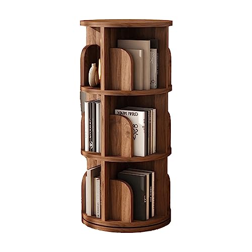 Walnut 360° Rotating Bookshelf A7721