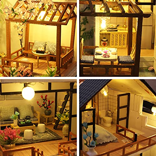 DIY Dollhouse Miniature with Wooden Furniture Kit, 1:24 Scale S1421