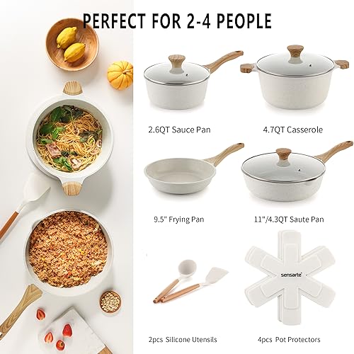13-Piece Nonstick Granite Cookware Set with Stay-Cool Handles G770