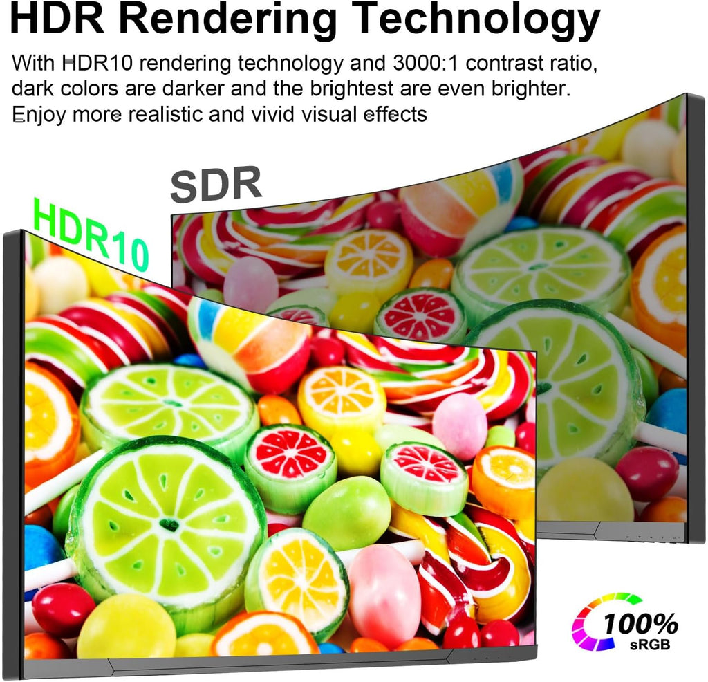 34" Curved WQHD 3440×1440 Gaming Monitor 165Hz 1ms 1500R HDR 10 100% sRGB PC Screen R153818
