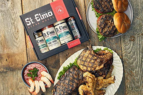Steak Sauce, Creamy Horseradish, Cocktail Sauce, Seasoning Gift Box Q260684