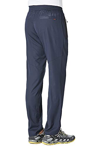 Mens Quick Dry Lightweight Joggers Athletic Pants with Zipper Pockets V66555