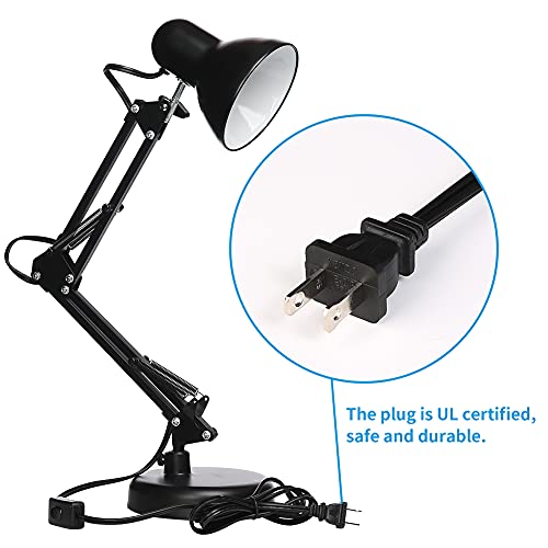 Led Desk Lamp with Clamp, Swing Arm, Folding Table Lamp X4384