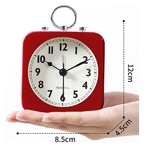 Small Digital Desk Clock with Square Metal Case J759