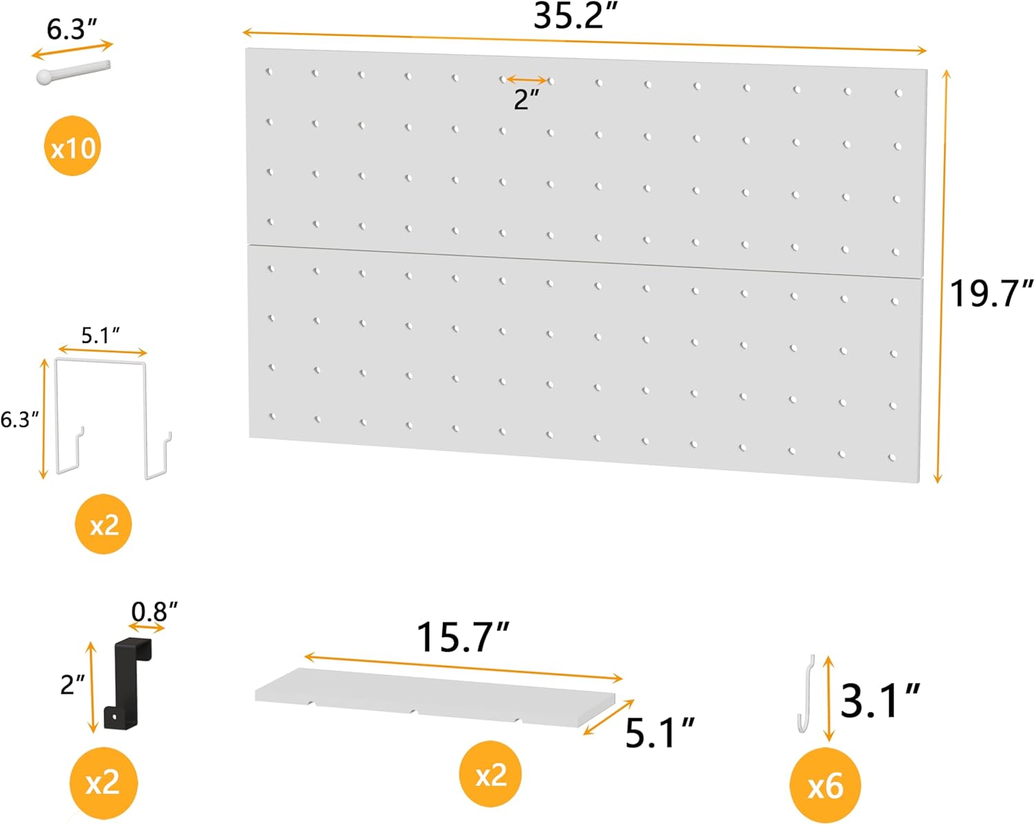 Craft Organizers and Storage Cabinet with Power Outlet, Pegboard, Vinyl Holders W54918