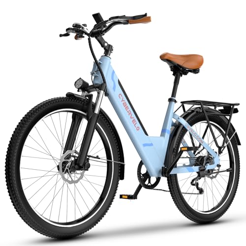 26" Electric Bike, 1000W Peak, Removable Battery, 7-Speed T507