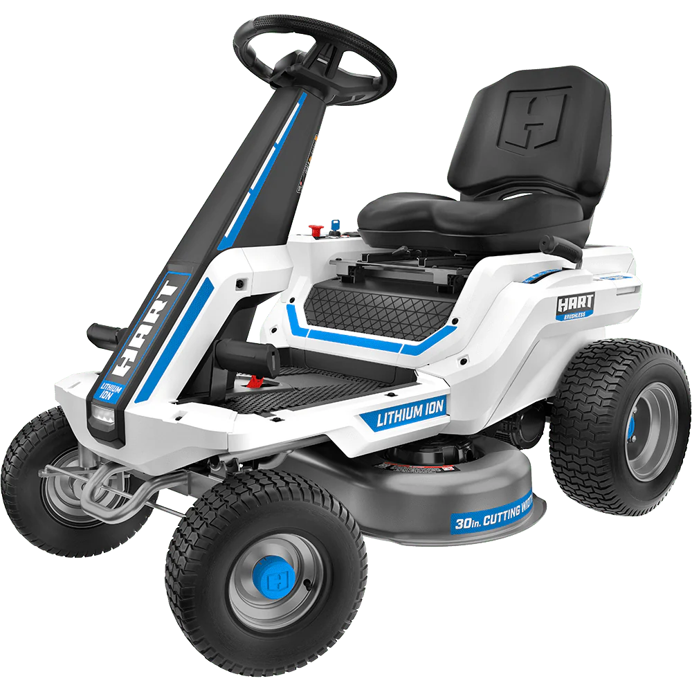 80-Volt 30-inch Deck Lithium-Ion Riding Lawn Mower Kit S41871