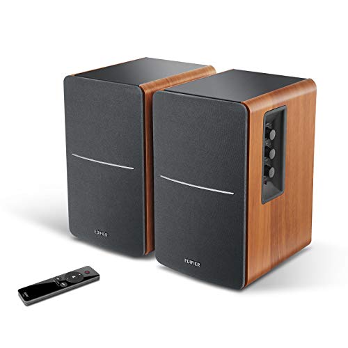 Powered Bookshelf Speakers with Wireless Wi-Fi Audio Streamer T963073