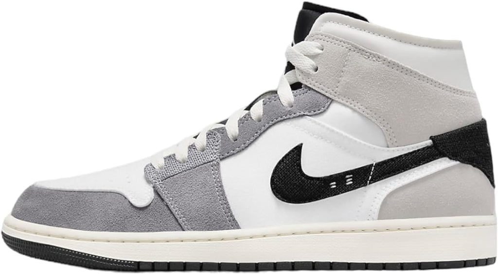Cement Grey White Tech Grey Black Air 1 Mid Sneaker H447447