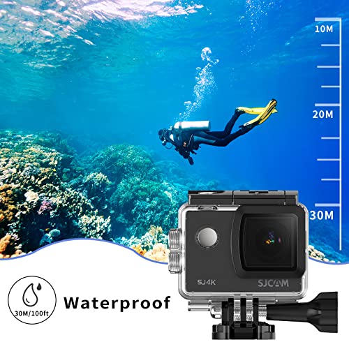 4K Action Camera with Dual Batteries and 32G SD Card N1188