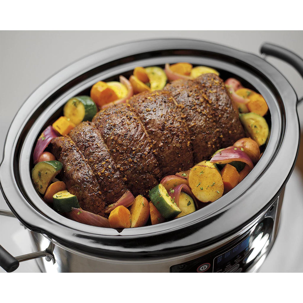 Silver 7-quart Programmable Slow Cooker Y9417