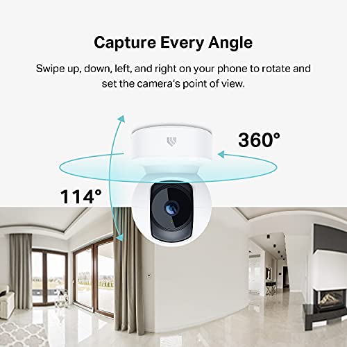 1080p HD Smart Security Camera with Night Vision, White D407