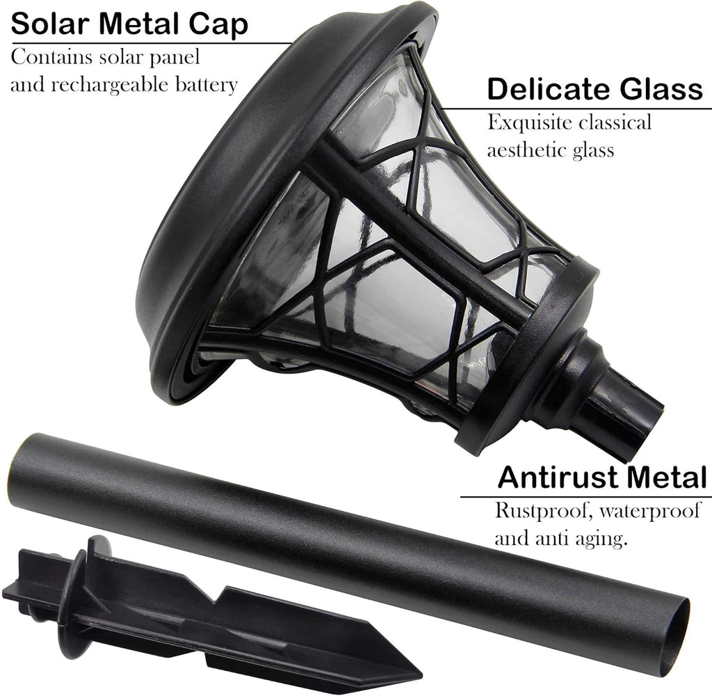 6 Pack Solar Powered Pathway Lights, Warm White A53755