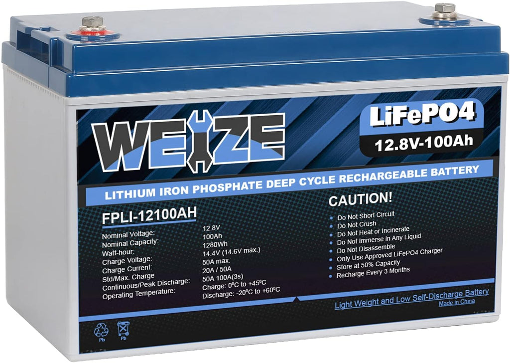 12V 100Ah LiFePO4 Lithium Battery O93976