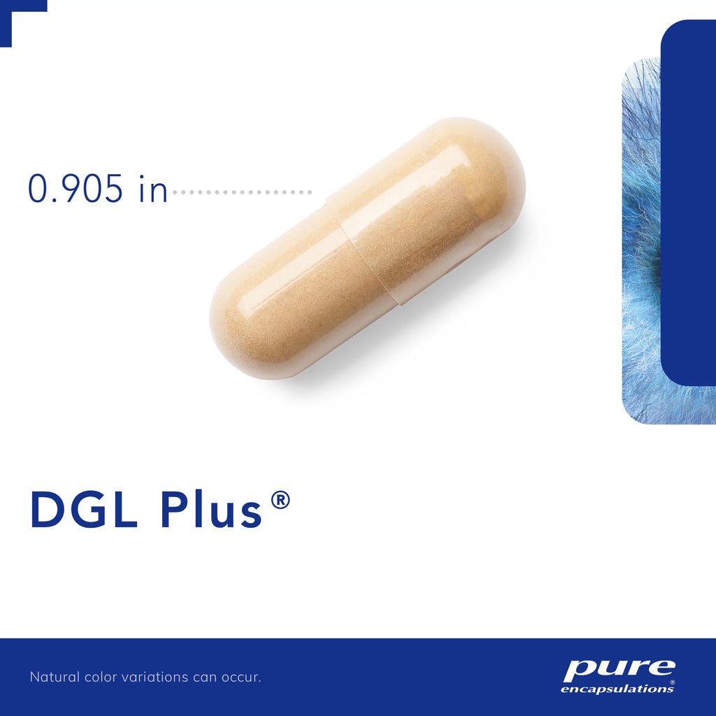 DGL Plus Deglycyrrhizinated Licorice Supplement 60 Capsules N600794