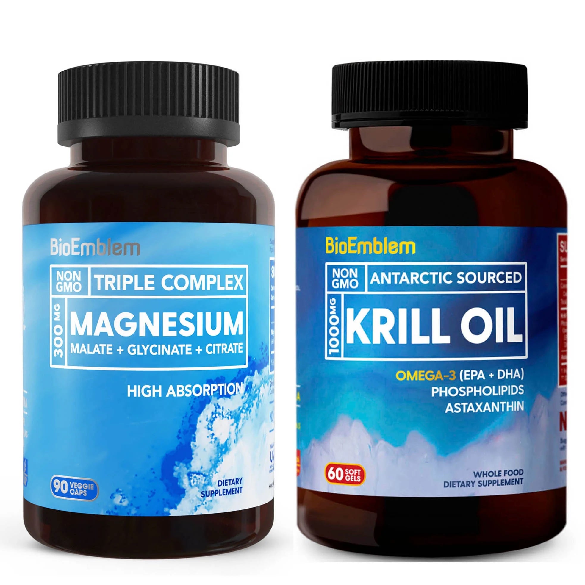 Triple Magnesium Glycinate, Malate, Citrate and Antarctic Krill Oil P252