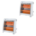Portable Electric Infrared Quartz Space Heater (2 Pack) F59160