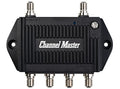 TV Antenna Distribution Amplifier with 4 Outputs, Black F1677