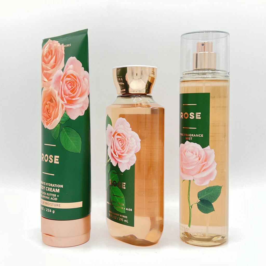 ROSE Body Cream, Body Wash and Fine Fragrance Mist 3-Piece Bundle H75605