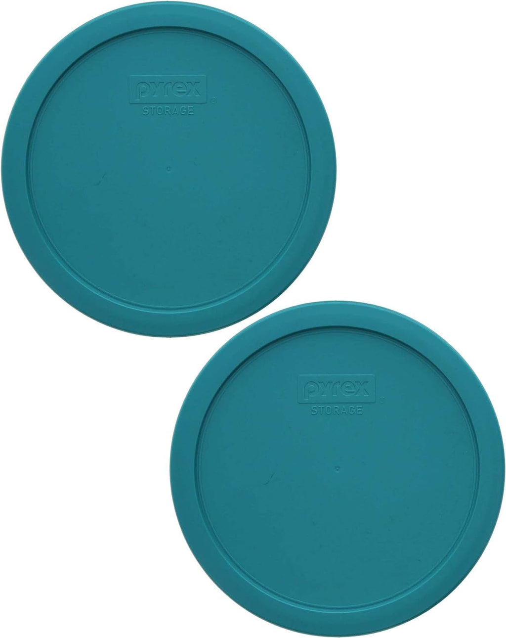 7-Cup Turquoise Plastic Food Storage Lid, 2 Pack B7238