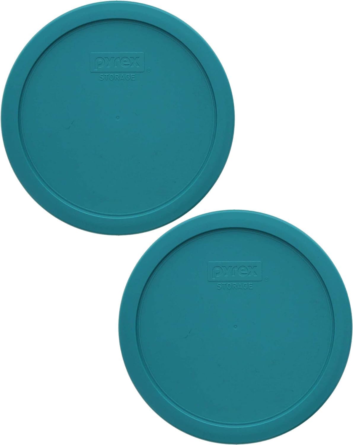 7-Cup Turquoise Plastic Food Storage Lid, 2 Pack B7238