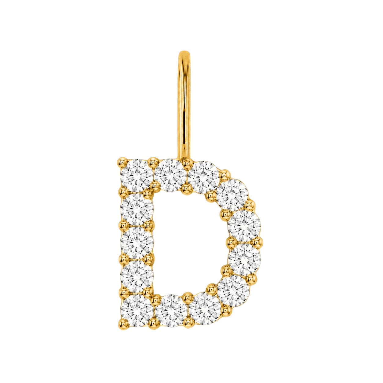 Diamond Initial Charm E118016