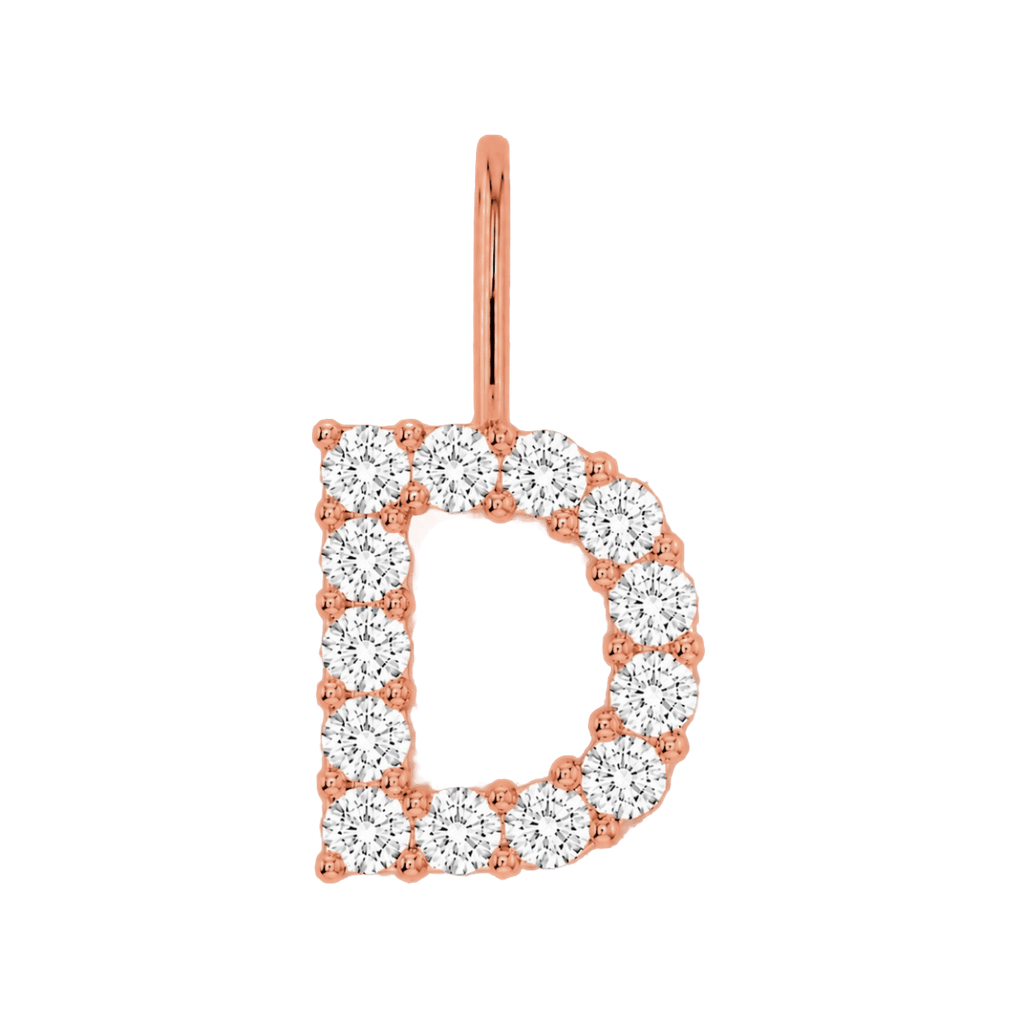 Diamond Initial Charm E118016