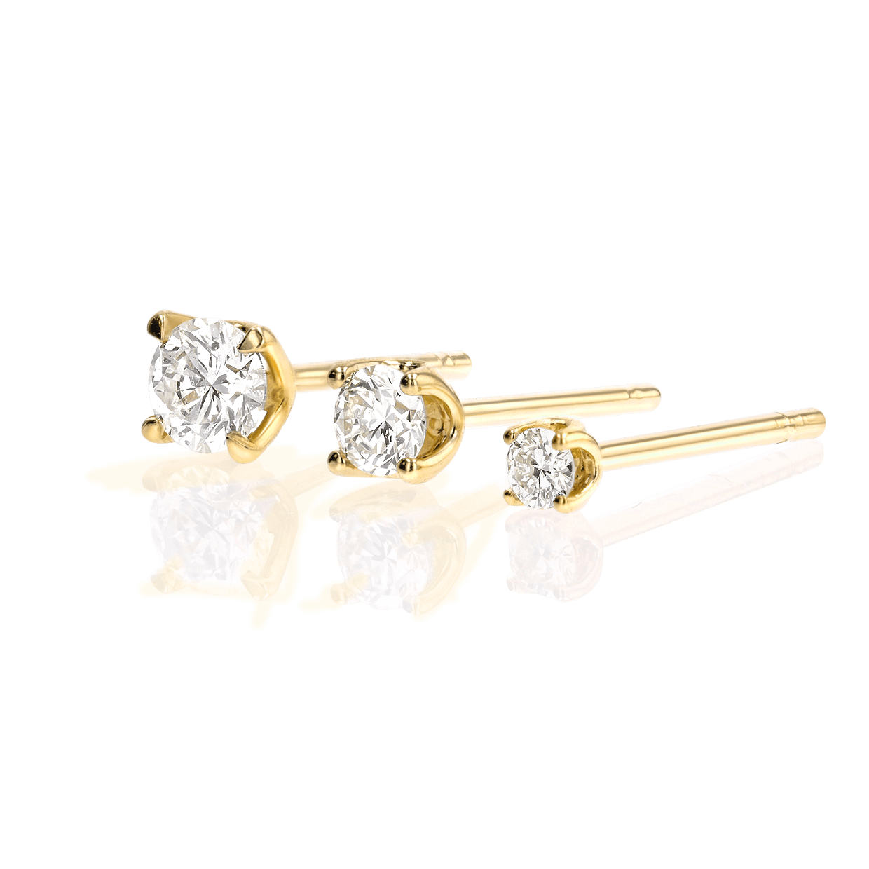 14K Gold Solitaire Studs Z860479