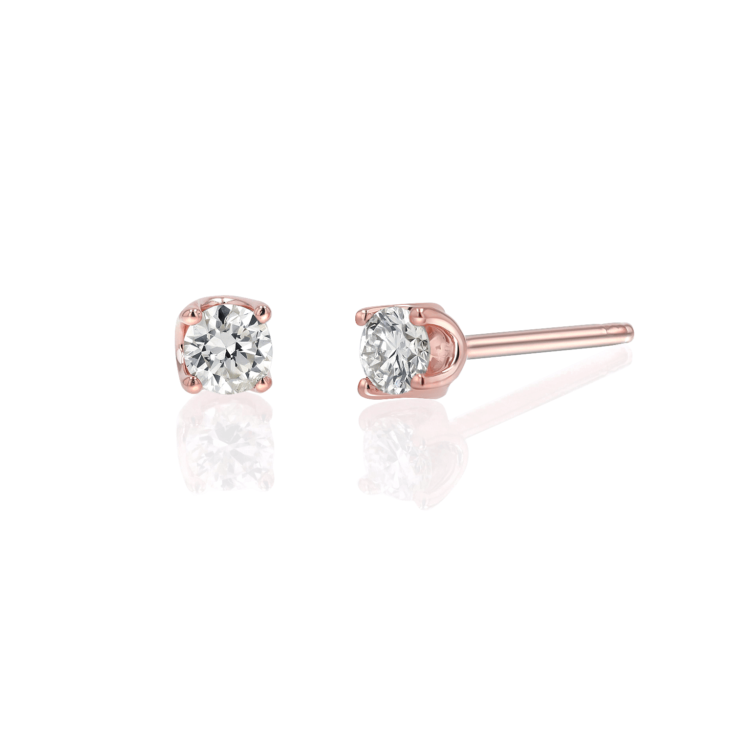 14K Gold Solitaire Studs Z860479