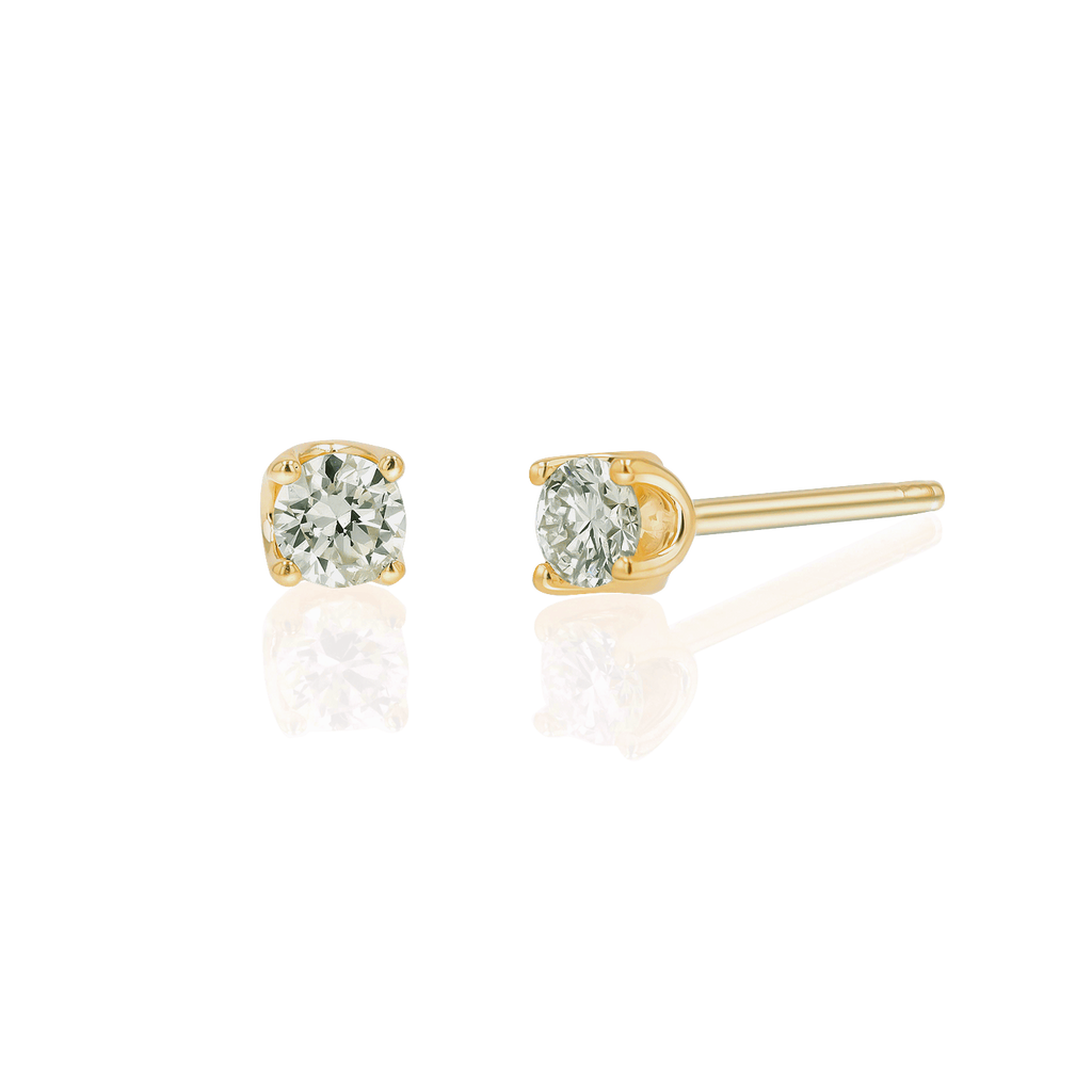 14K Gold Solitaire Studs Z860479