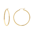 Gold Tube Hoop Earrings R640087