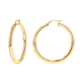Gold Tube Hoop Earrings N628