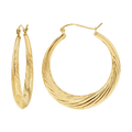 Twist Hoop Earrings J872