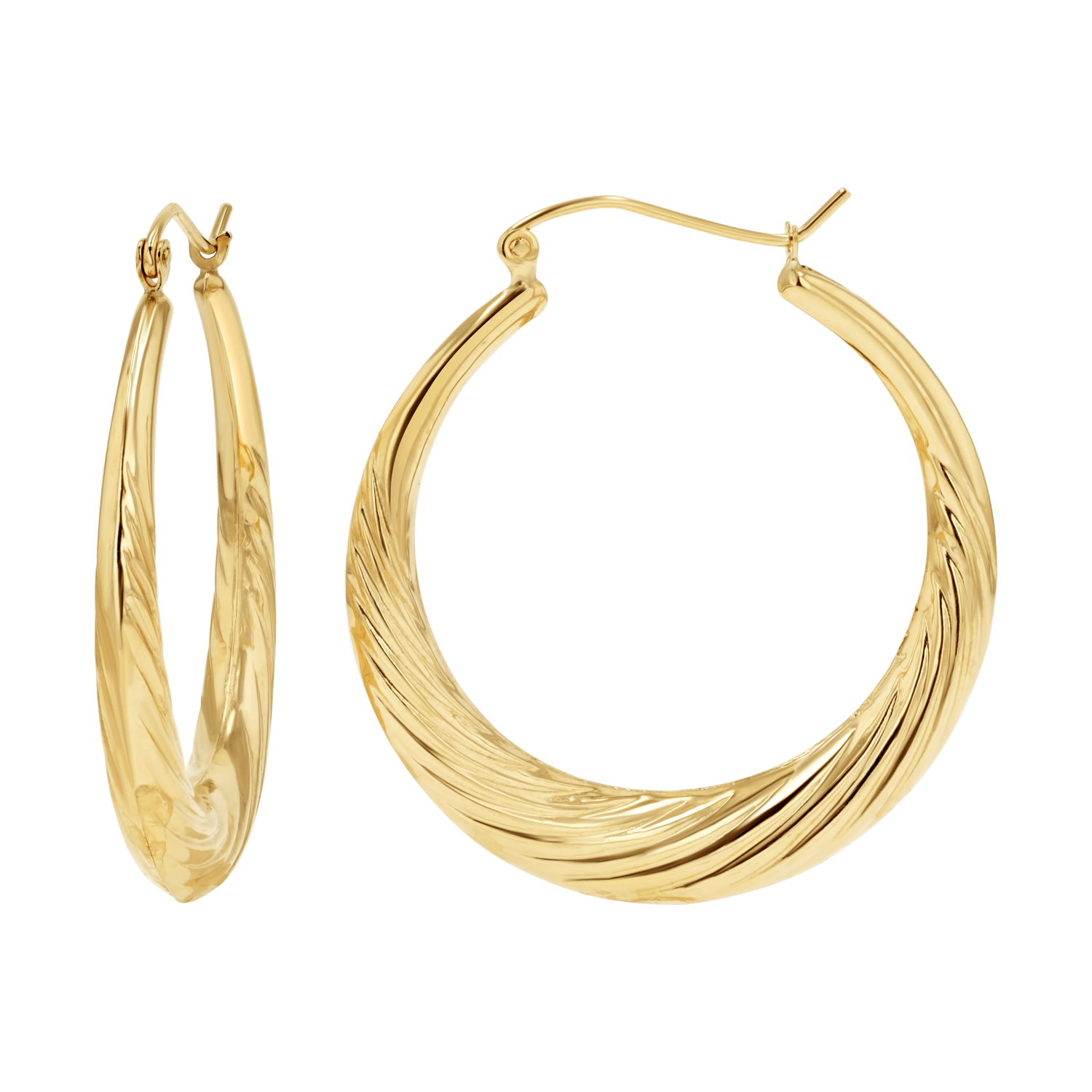 Twist Hoop Earrings J872