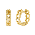 Cuban Link Huggies Hoop Earrings B65783