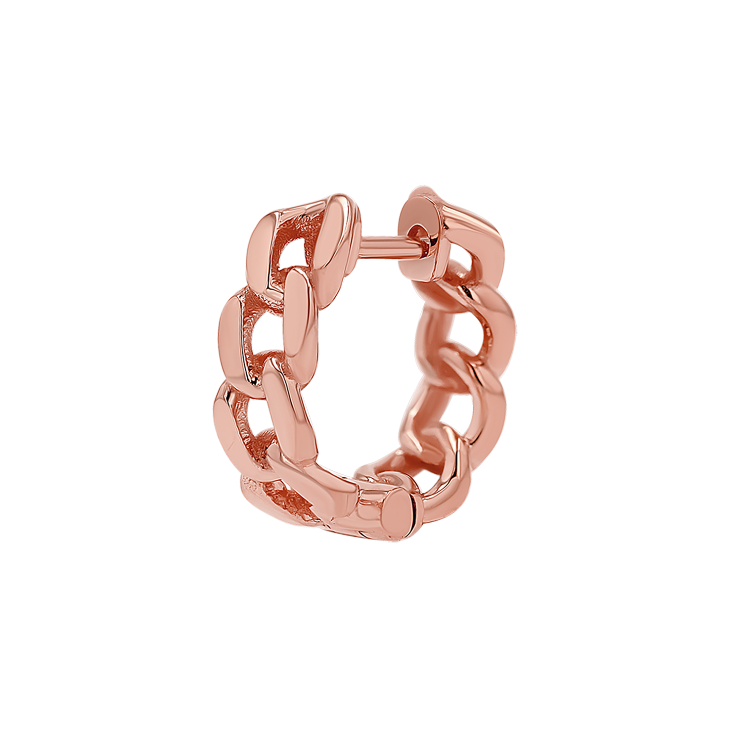 Cuban Link Huggies Hoop Earrings B65783
