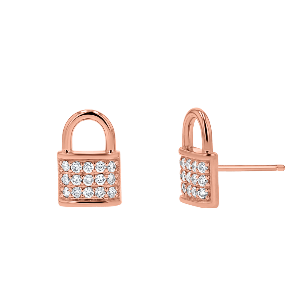 Diamond Pave Stud Earrings F24390